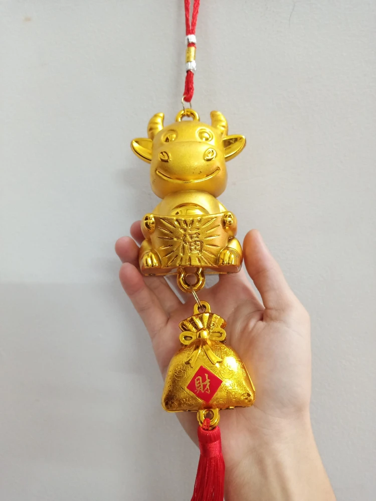 Lộc treo trang trí tết Trâu vàng mừng xuân Tân sửu