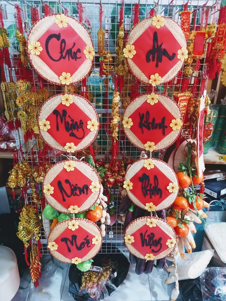 Dây Liễn Mẹt Tre Thư Pháp Trang Trí Tết An khang thịnh vượng