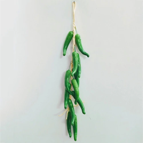 Dây trái ớt giả trang trí (Xanh, Đỏ)