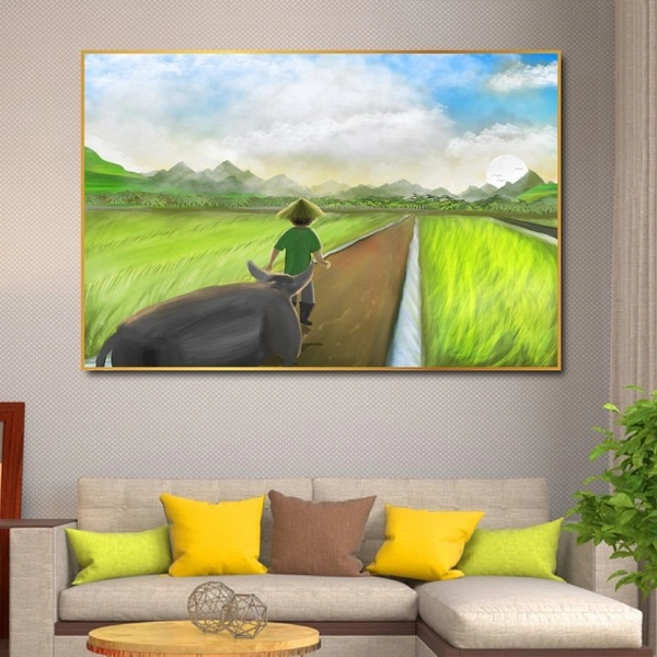 Tranh treo tường phong cảnh đồng quê