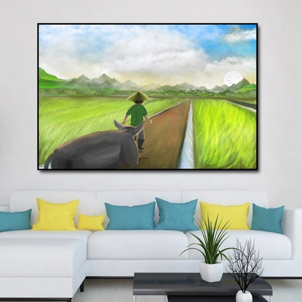Tranh treo tường phong cảnh đồng quê
