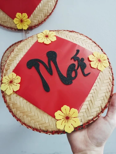 Dây liễn mành tre thư pháp trang trí tết Chúc mừng năm mới