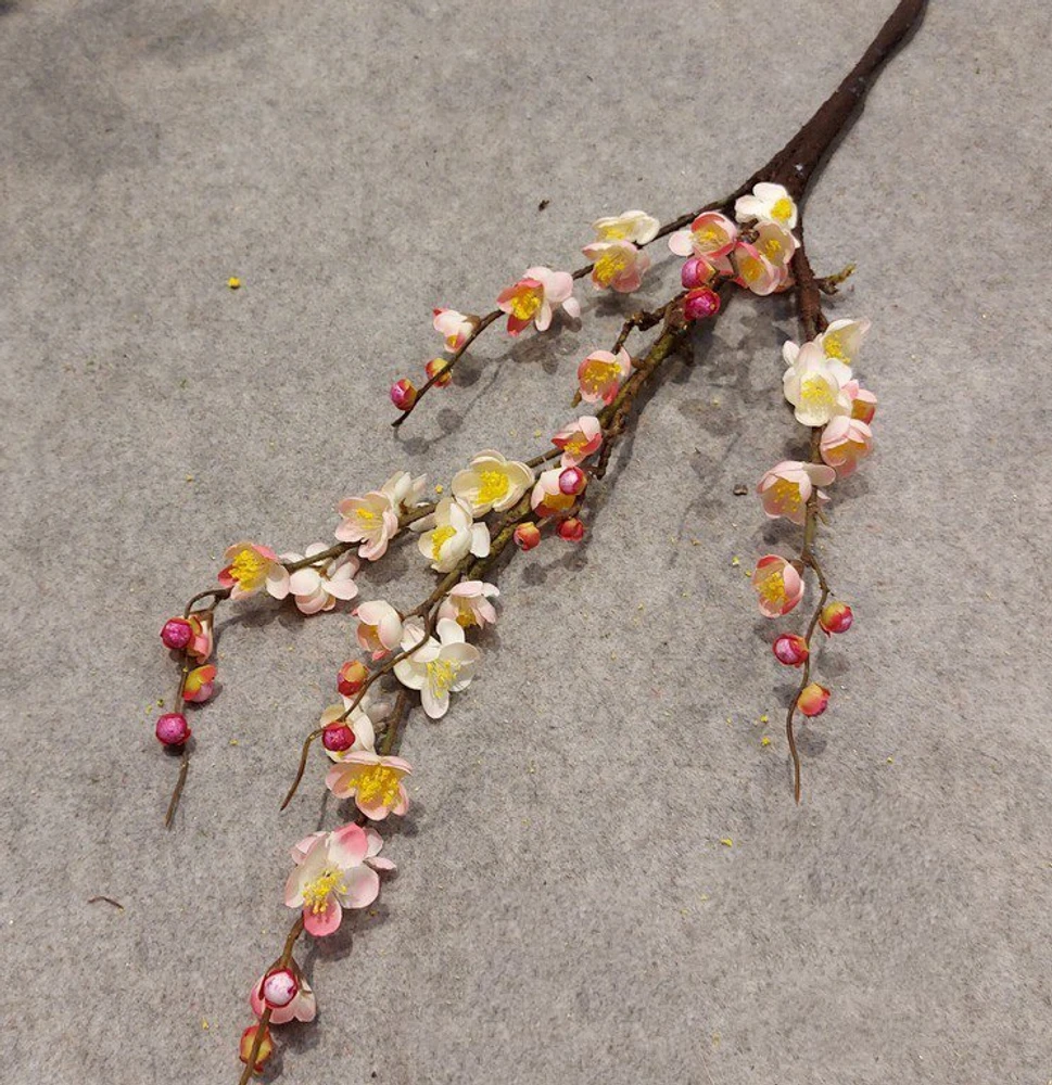 Cành đào xoắn lớn trang trí tết (110cm)