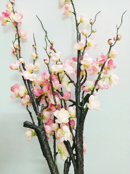 Cành đào cao cấp lớn trang trí tết (110cm)