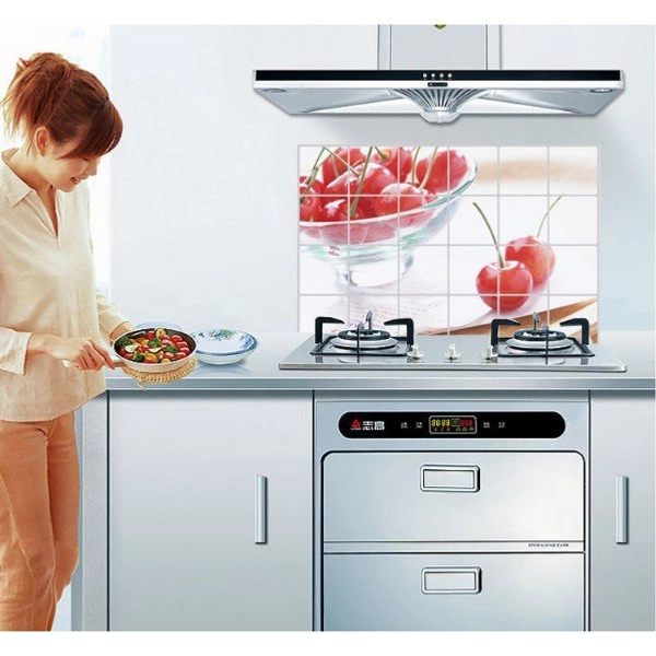 Dán bếp cherry đỏ size 60x90cm