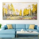 Tranh treo tường cảnh rừng vàng