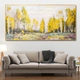 Tranh treo tường cảnh rừng vàng