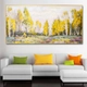 Tranh treo tường cảnh rừng vàng