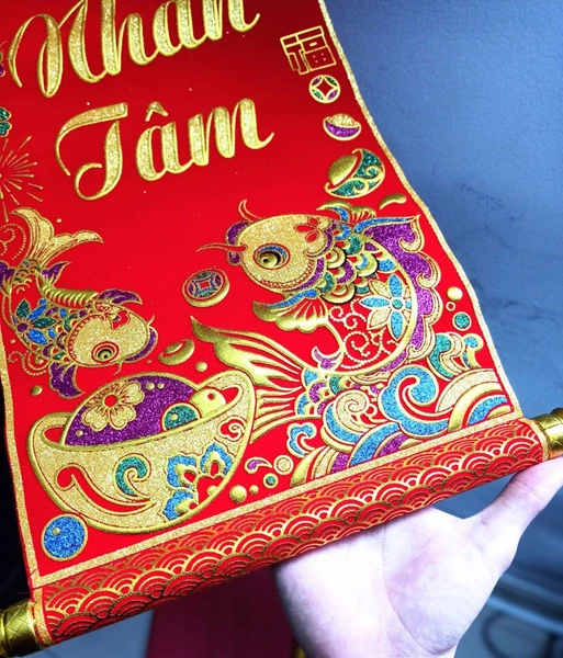 Bộ Liễn câu đối Đa phú quý - Đắc nhân tâm