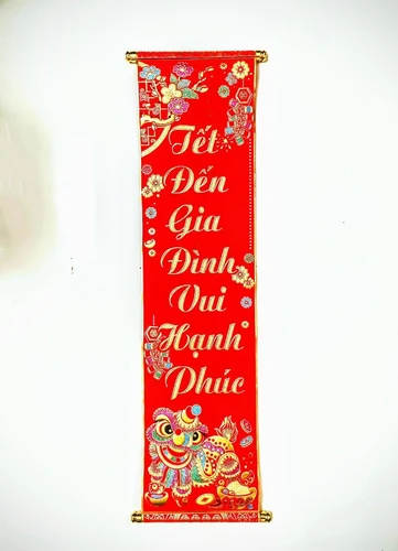 Bộ Liễn Câu Đối Tết đến hạnh phúc - Xuân về bình an