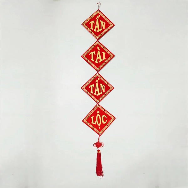 Liễn vuông chữ Tấn Tài Tấn Lộc trang trí tết