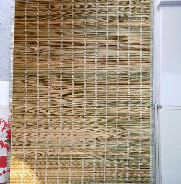 Mành tre xanh trang trí tết