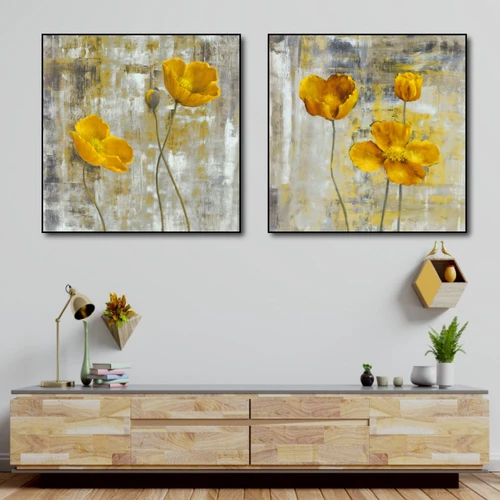 Tranh treo tường những đóa hoa vàng