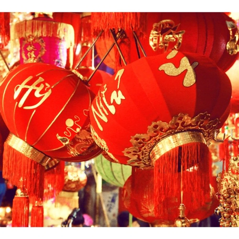 Lồng đèn Long Phụng Vạn sự như ý trang trí tết