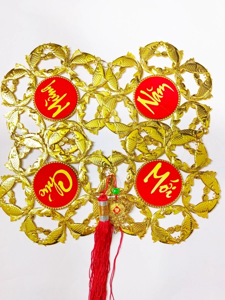 Lộc treo trang trí tết Cá vàng Chúc mừng năm mới-Vạn sự như ý