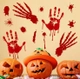 Decal trang trí halloween bàn tay máu