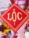 Liễn vuông chữ Tấn Tài Tấn Lộc trang trí tết