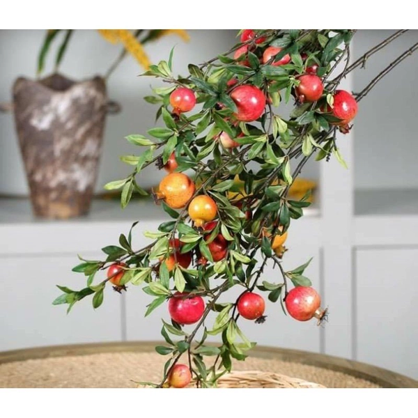 Cành lựu giả trang trí 90cm