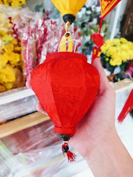 Lồng đèn hội an trang trí tết - Đỏ dài