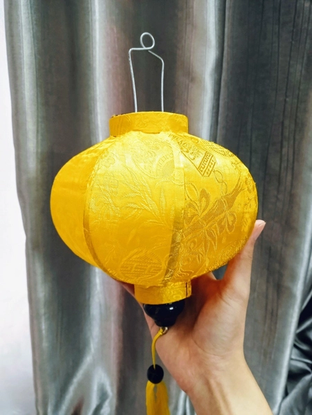 Lồng đèn hội an trang trí tết - (Loại Tròn vàng)