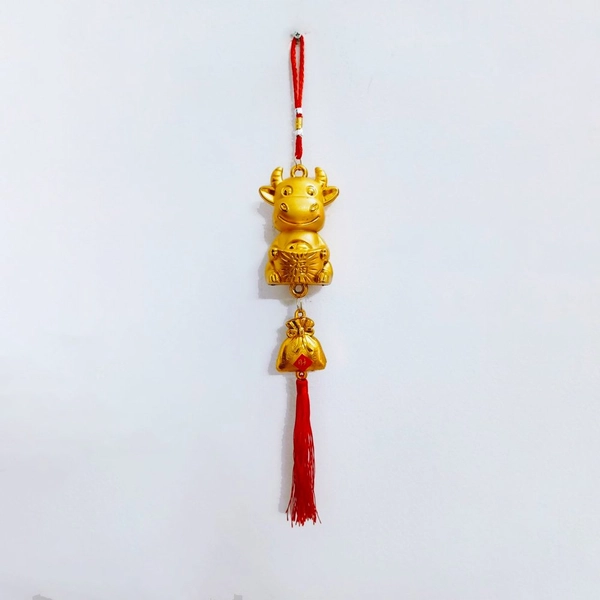 Lộc treo trang trí tết Trâu vàng mừng xuân Tân sửu
