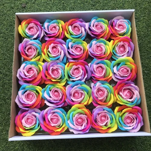 Hộp hoa hồng sáp thơm 7 sắc