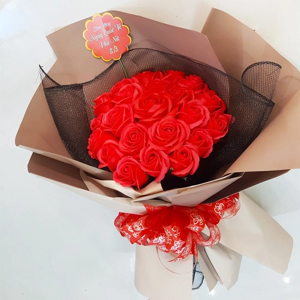 Bó Hoa Hồng Sáp Thơm Đỏ - H043