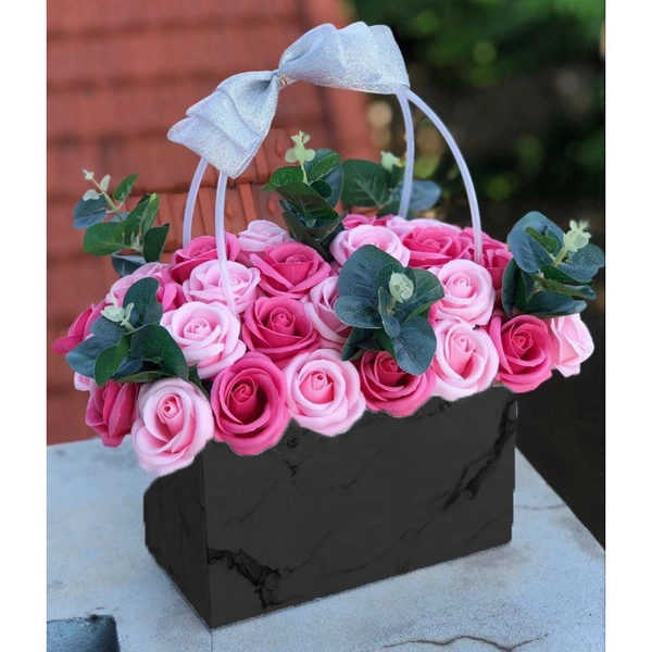 Giỏ cắm hoa vân đá