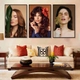 Bộ Tranh treo tường 3 tấm Lady Hair - H517