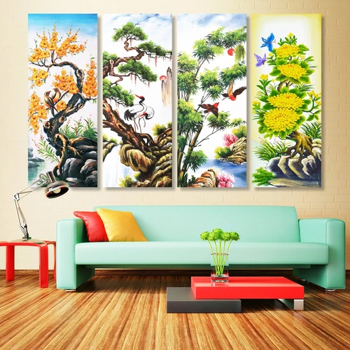 tranh treo tường tứ quý