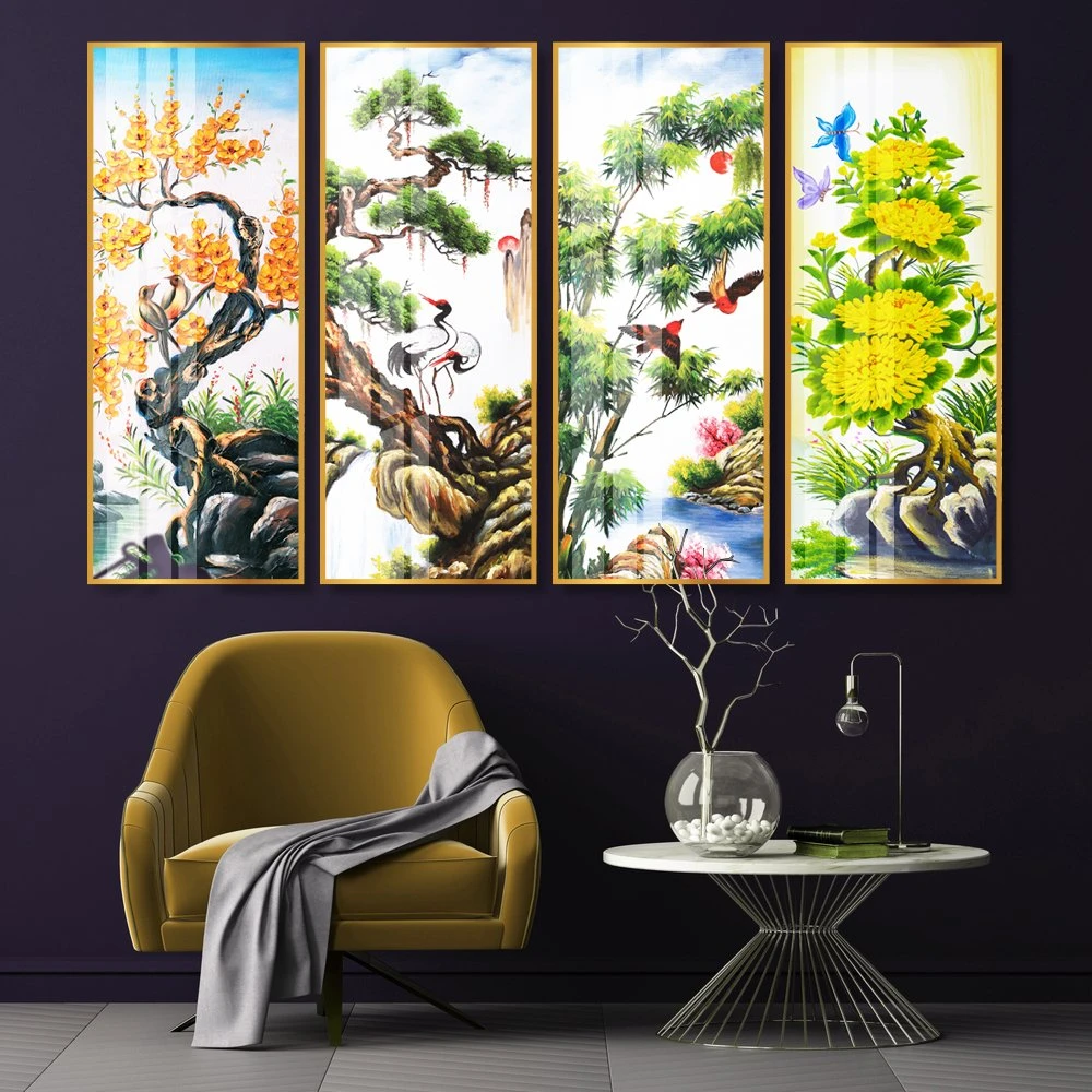 tranh treo tường tứ quý