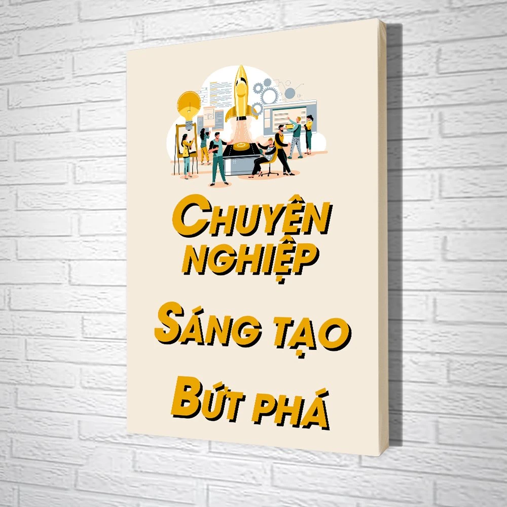 Tranh Văn Phòng Chuyên Nghiệp Sáng Tạo Bứt Phá