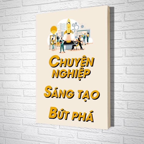 Tranh Văn Phòng Chuyên Nghiệp Sáng Tạo Bứt Phá