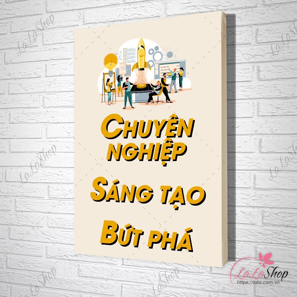 Tranh Văn Phòng Chuyên Nghiệp Sáng Tạo Bứt Phá