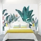 Tranh dán tường lá xanh