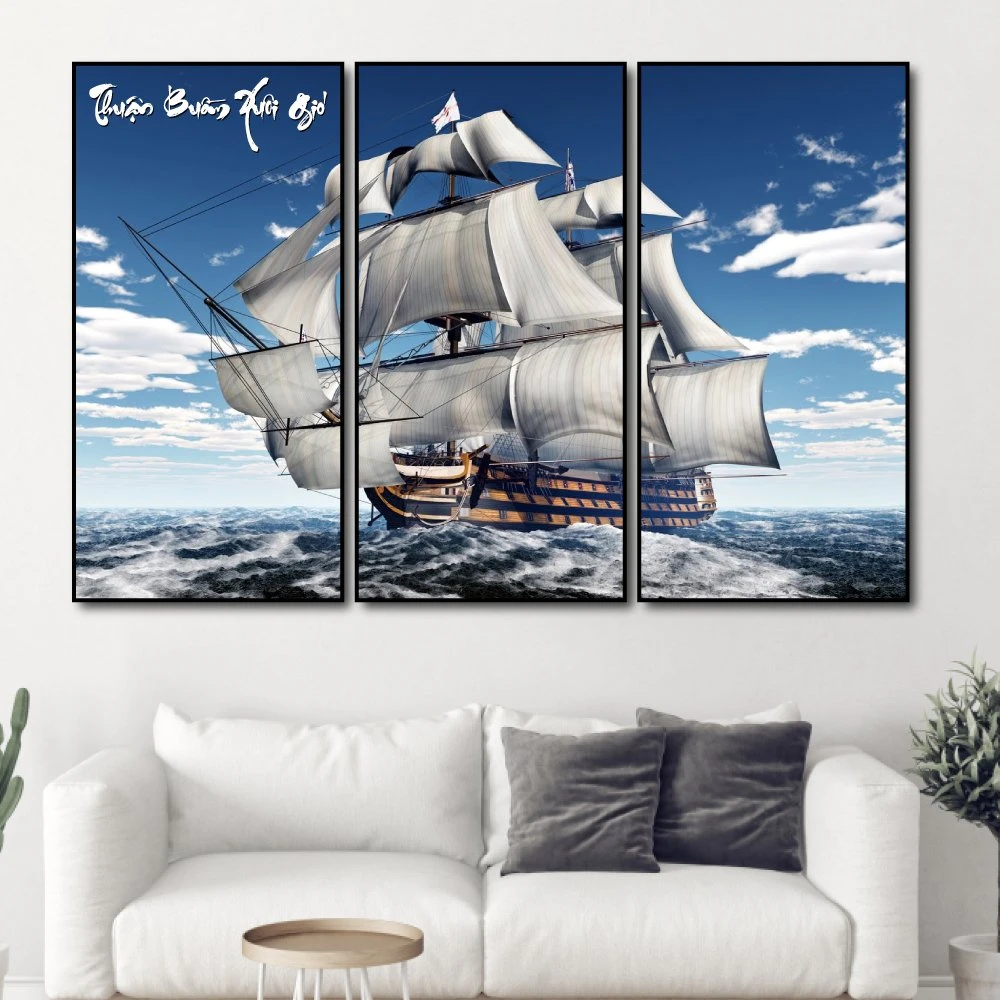 Tranh treo tường thuân buồm xuôi gió 11