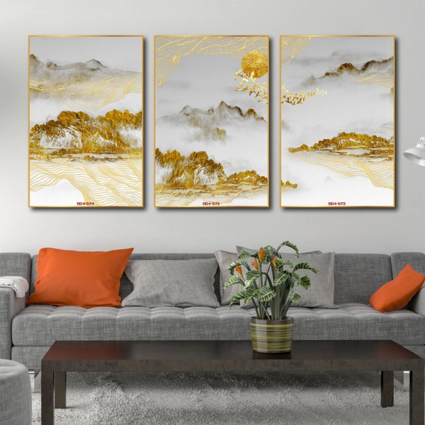 Tranh Nghệ Thuật Trừu Tượng Núi Non Hữu Tình