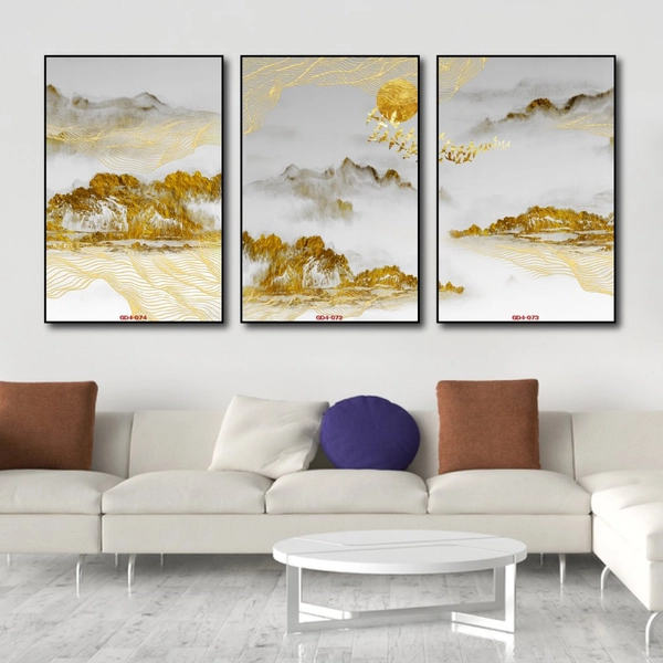 Tranh Nghệ Thuật Trừu Tượng Núi Non Hữu Tình