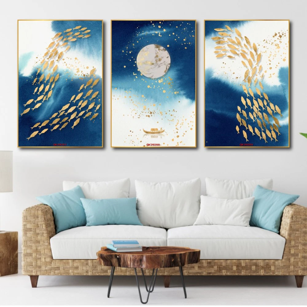 Tranh Treo Tường Cá Vàng Nghệ Thuật