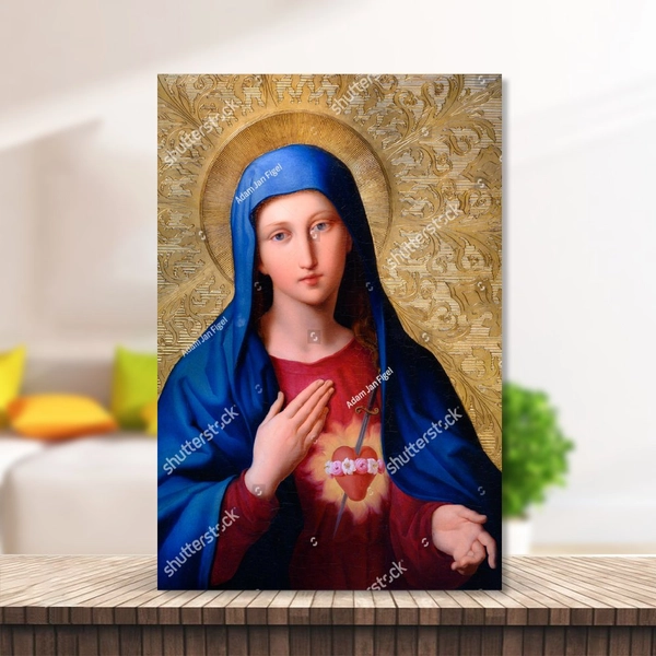 Tranh Treo Tường miêu tả hình ảnh Trái Tim Mẹ Maria