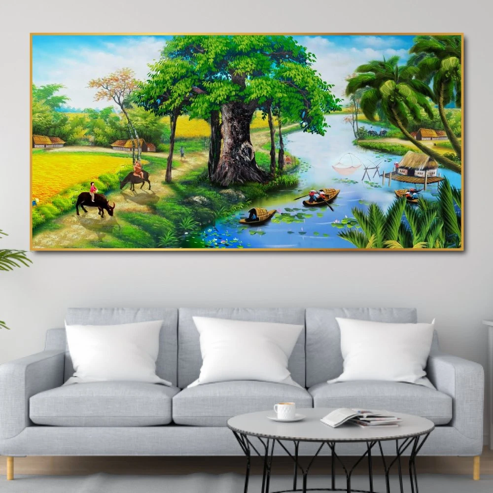 Tranh treo tường cảnh đồng quê 5