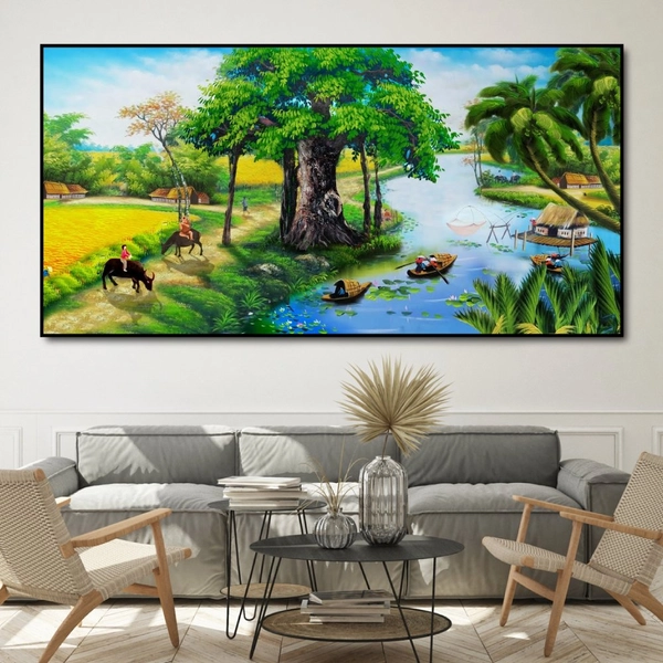 Tranh treo tường cảnh đồng quê 5
