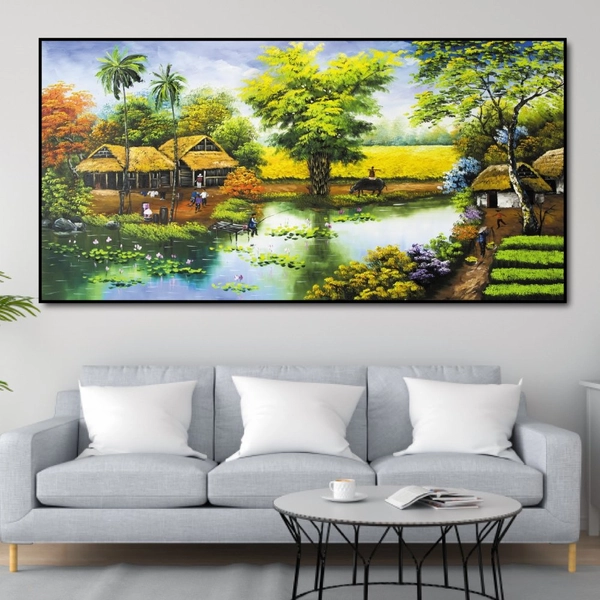 Tranh treo tường cảnh đồng quê 5
