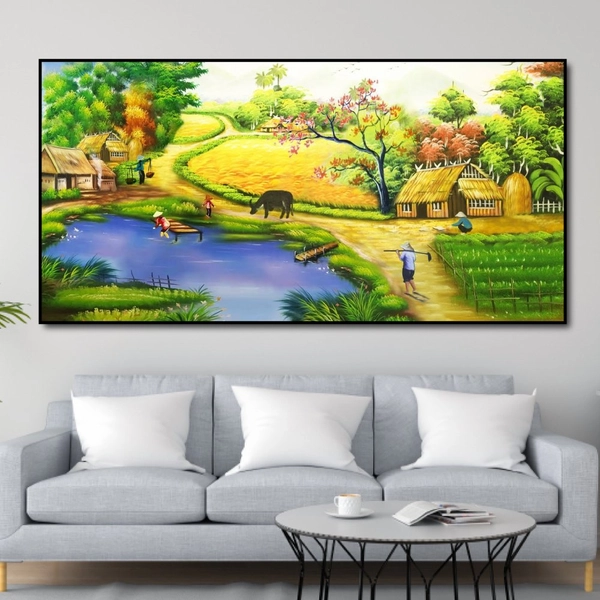 Tranh treo tường cảnh đồng quê 5