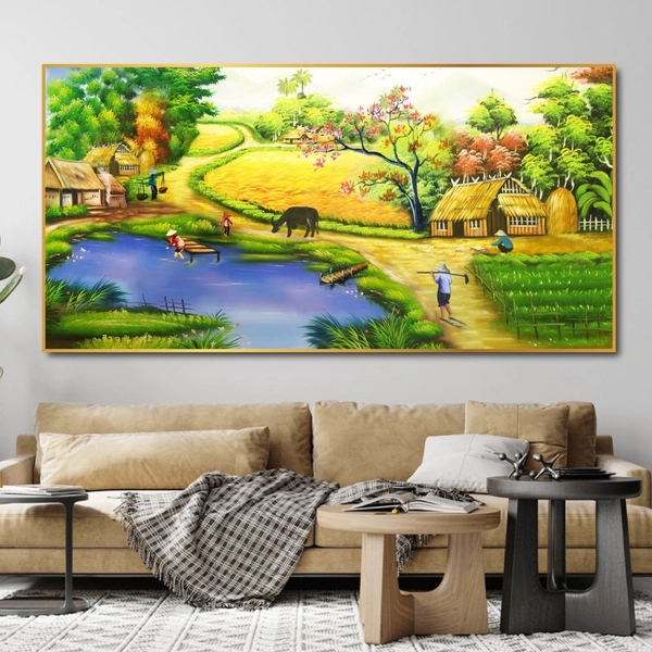 Tranh treo tường cảnh đồng quê 5