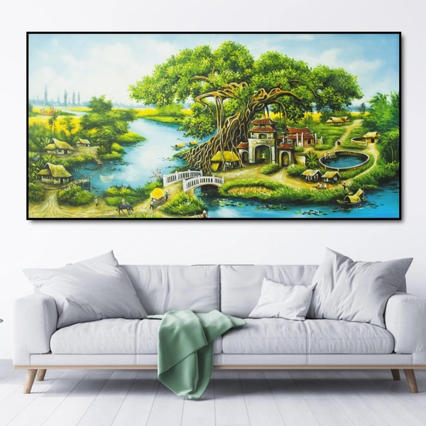 Tranh treo tường cảnh thôn quê