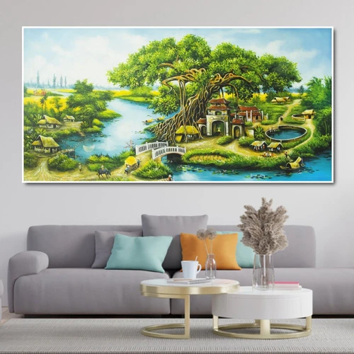Tranh treo tường cảnh thôn quê