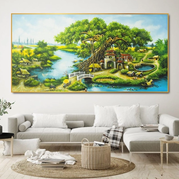 Tranh treo tường cảnh thôn quê