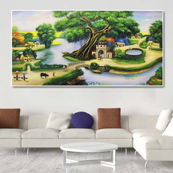 Tranh treo tường cảnh sông nước 4
