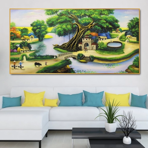 Tranh treo tường cảnh sông nước 4